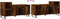 vidaXL - Tv-meubel - 100x35x55 - cm - bewerkt - hout - gerookt - eikenkleurig