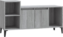 vidaXL - Tv-meubel - 100x35x55 - cm - bewerkt - hout - grijs - sonoma - eikenkleurig