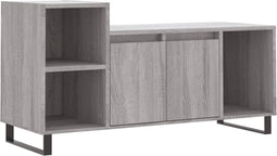 vidaXL - Tv-meubel - 100x35x55 - cm - bewerkt - hout - grijs - sonoma - eikenkleurig
