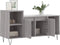 vidaXL - Tv-meubel - 100x35x55 - cm - bewerkt - hout - grijs - sonoma - eikenkleurig