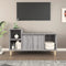 vidaXL - Tv-meubel - 100x35x55 - cm - bewerkt - hout - grijs - sonoma - eikenkleurig