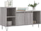 vidaXL - Tv-meubel - 100x35x55 - cm - bewerkt - hout - grijs - sonoma - eikenkleurig