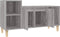 vidaXL - Tv-meubel - 100x35x55 - cm - bewerkt - hout - grijs - sonoma - eikenkleurig