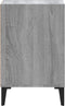 vidaXL - Tv-meubel - 100x35x55 - cm - bewerkt - hout - grijs - sonoma - eikenkleurig