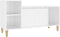 vidaXL - Tv-meubel - 100x35x55 - cm - bewerkt - hout - hoogglans - wit