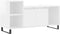 vidaXL - Tv-meubel - 100x35x55 - cm - bewerkt - hout - hoogglans - wit