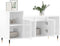 vidaXL - Tv-meubel - 100x35x55 - cm - bewerkt - hout - hoogglans - wit