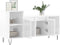 vidaXL - Tv-meubel - 100x35x55 - cm - bewerkt - hout - hoogglans - wit