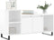 vidaXL - Tv-meubel - 100x35x55 - cm - bewerkt - hout - hoogglans - wit