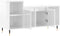 vidaXL - Tv-meubel - 100x35x55 - cm - bewerkt - hout - hoogglans - wit