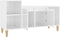 vidaXL - Tv-meubel - 100x35x55 - cm - bewerkt - hout - hoogglans - wit