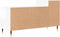 vidaXL - Tv-meubel - 100x35x55 - cm - bewerkt - hout - hoogglans - wit