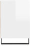 vidaXL - Tv-meubel - 100x35x55 - cm - bewerkt - hout - hoogglans - wit