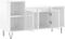 vidaXL - Tv-meubel - 100x35x55 - cm - bewerkt - hout - hoogglans - wit