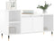 vidaXL - Tv-meubel - 100x35x55 - cm - bewerkt - hout - hoogglans - wit