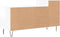 vidaXL - Tv-meubel - 100x35x55 - cm - bewerkt - hout - hoogglans - wit