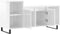vidaXL - Tv-meubel - 100x35x55 - cm - bewerkt - hout - hoogglans - wit
