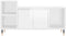 vidaXL - Tv-meubel - 100x35x55 - cm - bewerkt - hout - hoogglans - wit