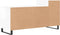 vidaXL - Tv-meubel - 100x35x55 - cm - bewerkt - hout - hoogglans - wit