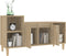 vidaXL - Tv-meubel - 100x35x55 - cm - bewerkt - hout - sonoma - eikenkleurig