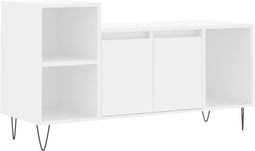 vidaXL - Tv-meubel - 100x35x55 - cm - bewerkt - hout - wit