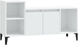 vidaXL - Tv-meubel - 100x35x55 - cm - bewerkt - hout - wit