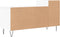 vidaXL - Tv-meubel - 100x35x55 - cm - bewerkt - hout - wit