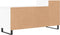 vidaXL - Tv-meubel - 100x35x55 - cm - bewerkt - hout - wit