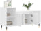 vidaXL - Tv-meubel - 100x35x55 - cm - bewerkt - hout - wit