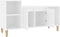 vidaXL - Tv-meubel - 100x35x55 - cm - bewerkt - hout - wit