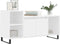 vidaXL - Tv-meubel - 100x35x55 - cm - bewerkt - hout - wit