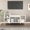 vidaXL - Tv-meubel - 100x35x55 - cm - bewerkt - hout - wit