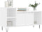 vidaXL - Tv-meubel - 100x35x55 - cm - bewerkt - hout - wit