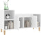 vidaXL - Tv-meubel - 100x35x55 - cm - bewerkt - hout - wit