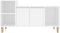 vidaXL - Tv-meubel - 100x35x55 - cm - bewerkt - hout - wit