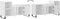 vidaXL - Tv-meubel - 100x35x55 - cm - bewerkt - hout - wit