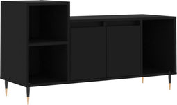 vidaXL - Tv-meubel - 100x35x55 - cm - bewerkt - hout - zwart