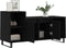 vidaXL - Tv-meubel - 100x35x55 - cm - bewerkt - hout - zwart