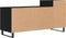 vidaXL - Tv-meubel - 100x35x55 - cm - bewerkt - hout - zwart