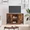 vidaXL - Tv-meubel - 100x35x65 - cm - bewerkt - hout - gerookt - eikenkleurig
