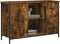 vidaXL - Tv-meubel - 100x35x65 - cm - bewerkt - hout - gerookt - eikenkleurig