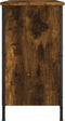 vidaXL - Tv-meubel - 100x35x65 - cm - bewerkt - hout - gerookt - eikenkleurig