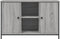 vidaXL - Tv-meubel - 100x35x65 - cm - bewerkt - hout - grijs - sonoma - eikenkleurig