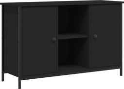 vidaXL - Tv-meubel - 100x35x65 - cm - bewerkt - hout - zwart