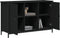 vidaXL - Tv-meubel - 100x35x65 - cm - bewerkt - hout - zwart