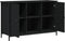 vidaXL - Tv-meubel - 100x35x65 - cm - bewerkt - hout - zwart