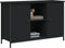 vidaXL - Tv-meubel - 100x35x65 - cm - bewerkt - hout - zwart
