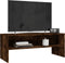 vidaXL - Tv-meubel - 100x40x40 - cm - bewerkt - hout - gerookt - eikenkleurig