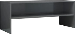 vidaXL - Tv-meubel - 100x40x40 - cm - bewerkt - hout - hoogglans - grijs
