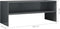 vidaXL - Tv-meubel - 100x40x40 - cm - bewerkt - hout - hoogglans - grijs